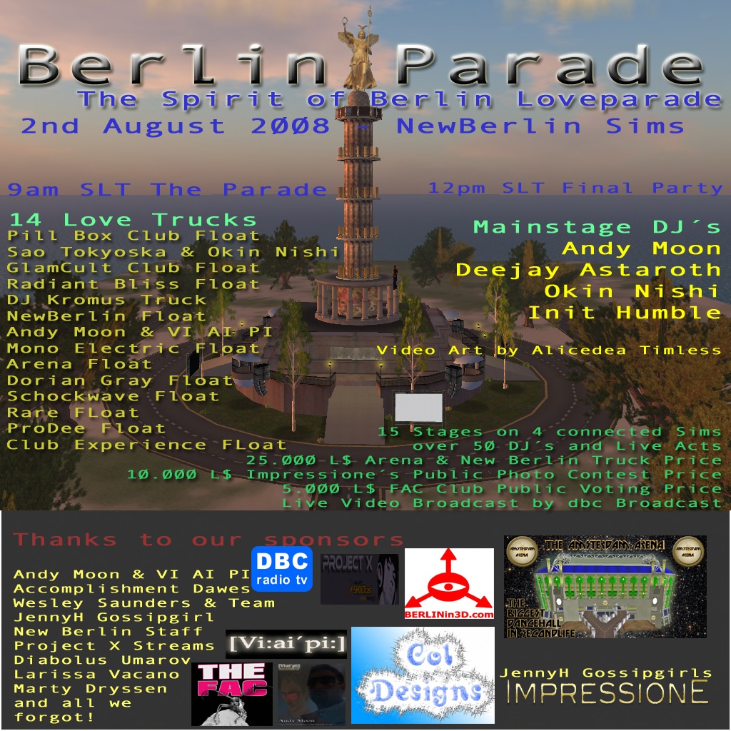 Berlin Parade Spirit of Berlin Loveparade
